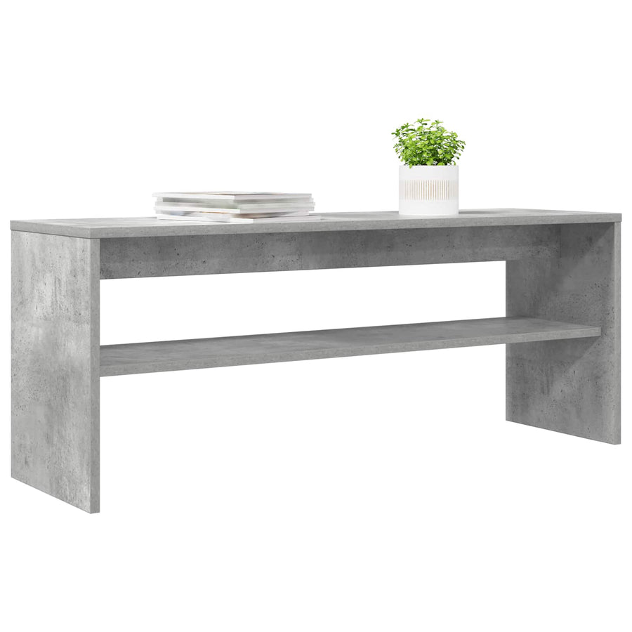 TV-kast Beton Grijs 100 x 30 x 40 cm Bewerkt hout