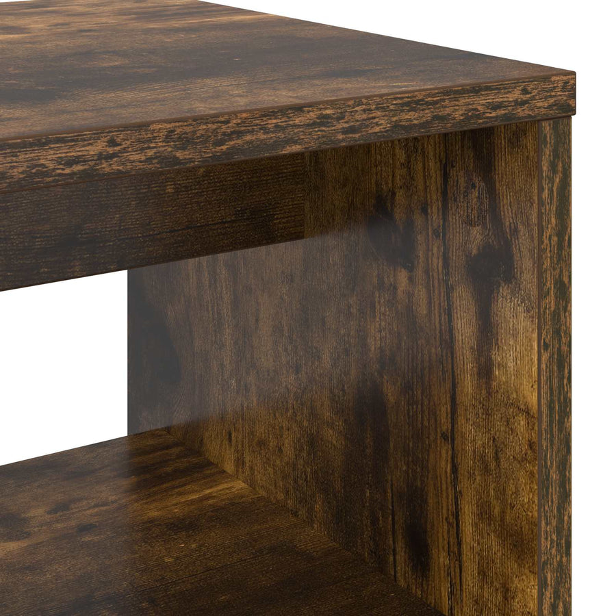 TV-kast Gerookt eiken 100 x 30 x 40 cm Bewerkt hout