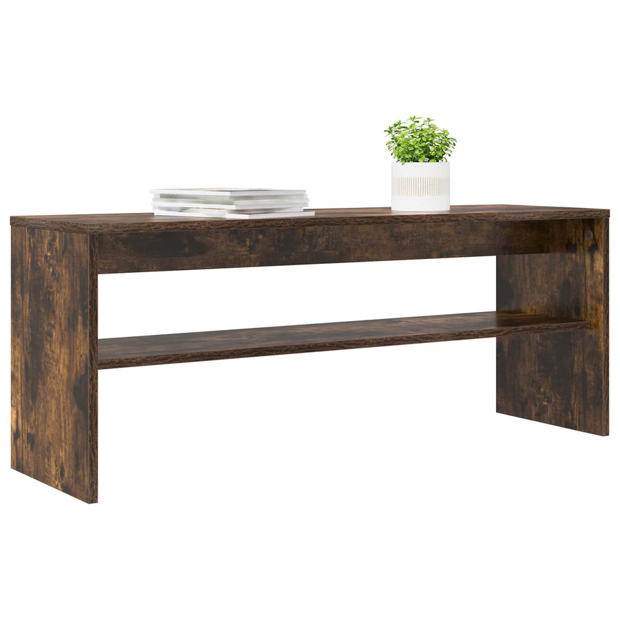 TV-kast Gerookt eiken 100 x 30 x 40 cm Bewerkt hout