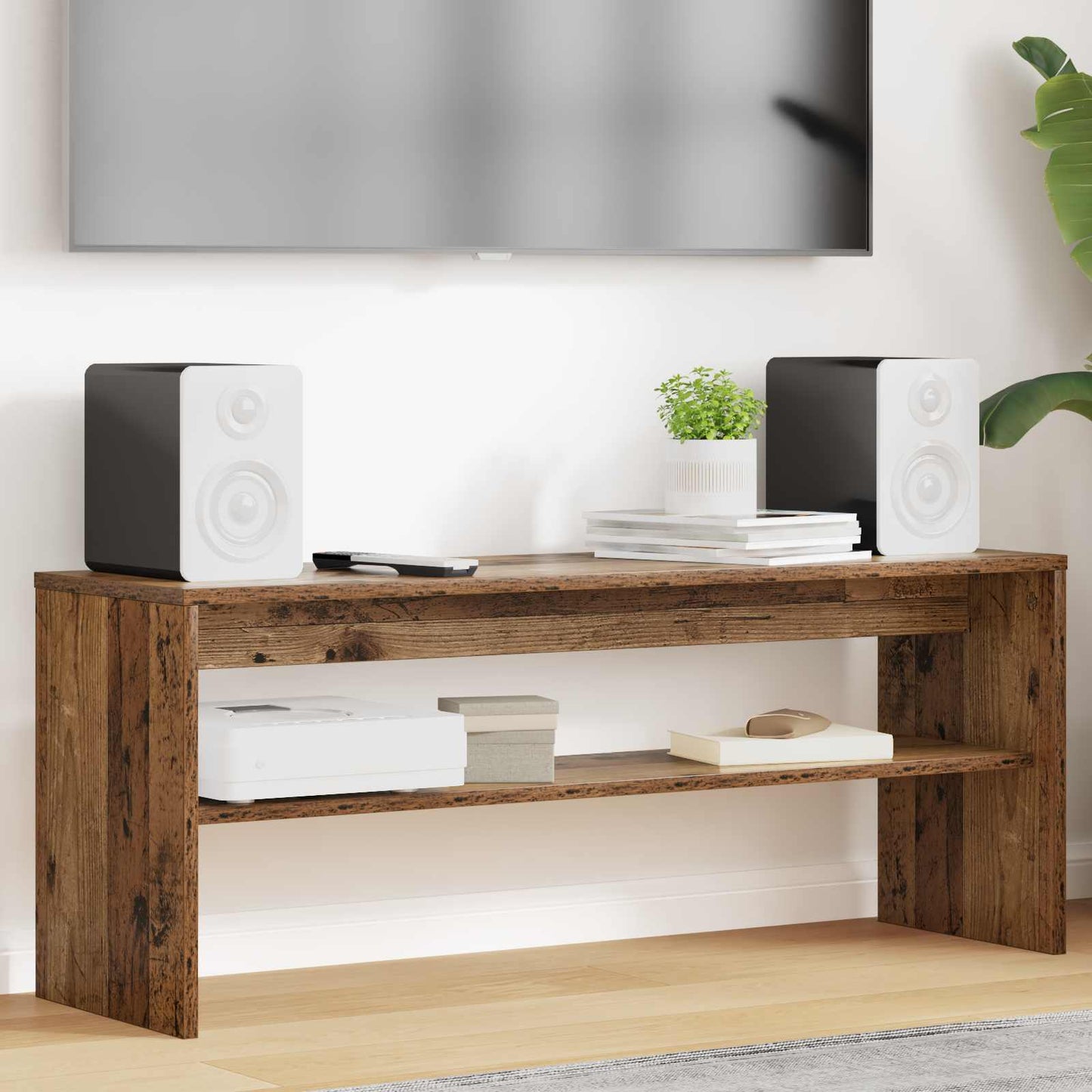 TV-kast Oudhout 100 x 30 x 40 cm Bewerkt hout