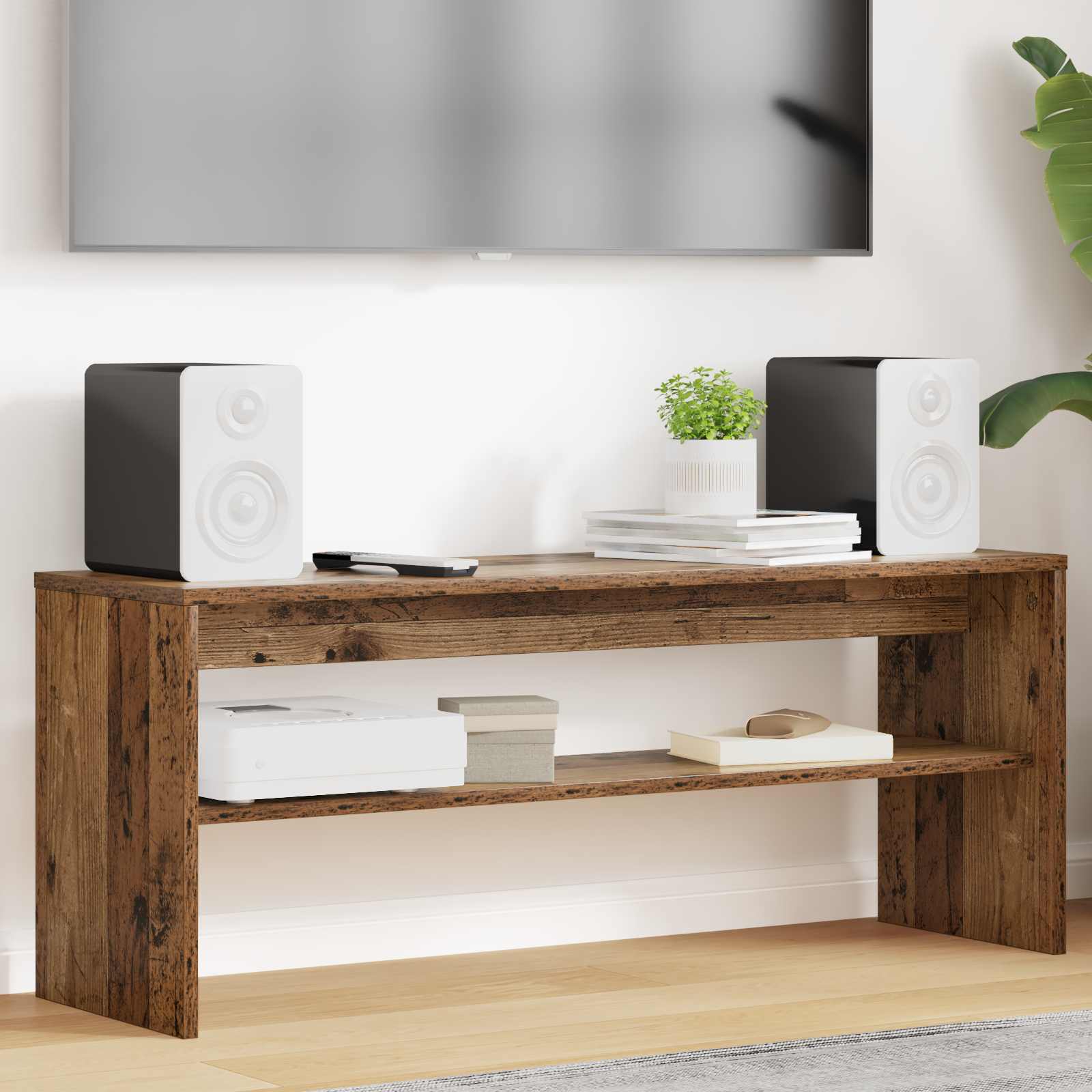 TV-kast Oudhout 100 x 30 x 40 cm Bewerkt hout