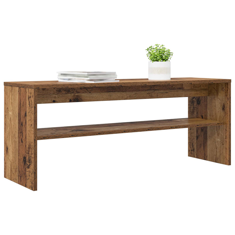 TV-kast Oudhout 100 x 30 x 40 cm Bewerkt hout