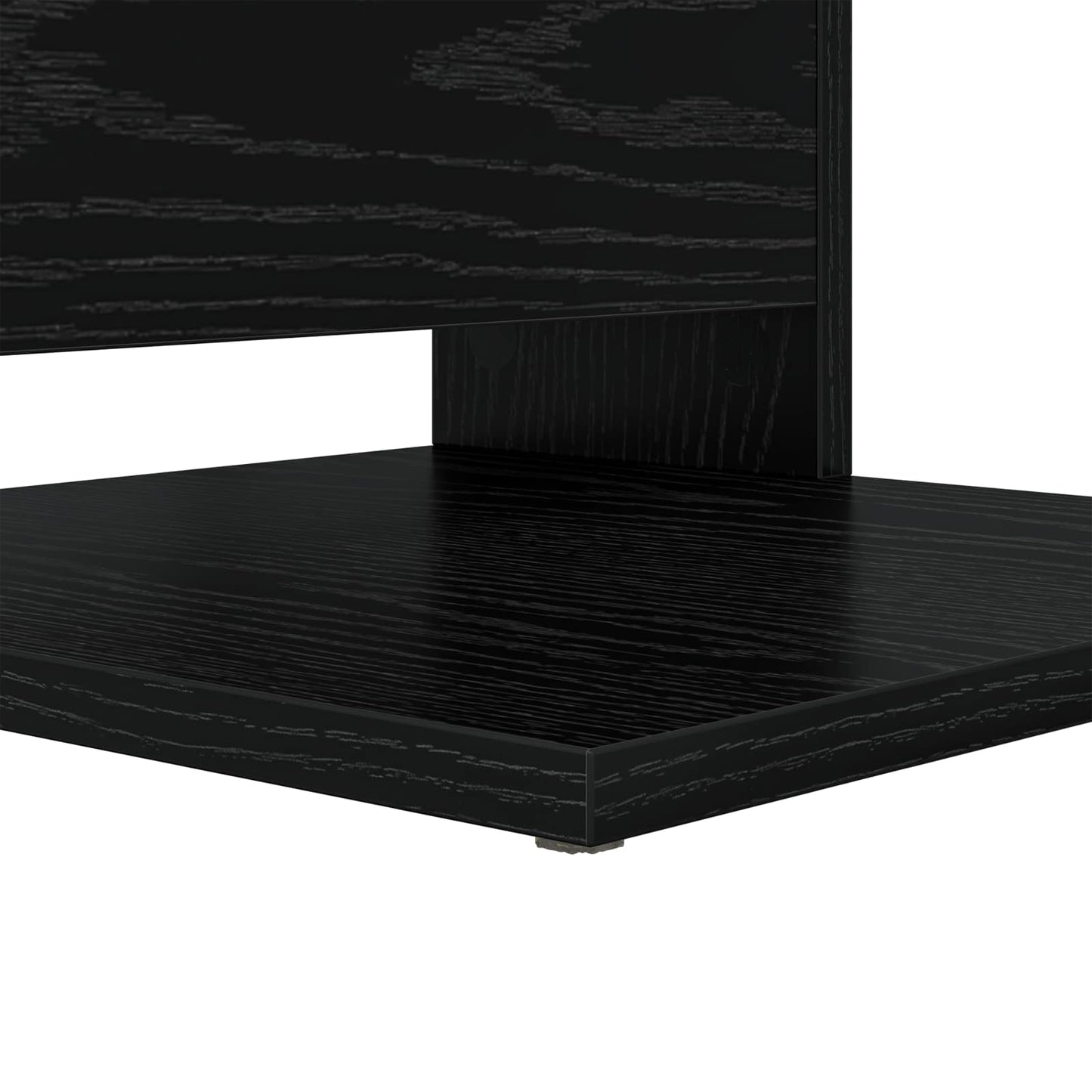 Bijzettafel Zwart Eiken 40 x 35 x 60,5 cm Bewerkt hout