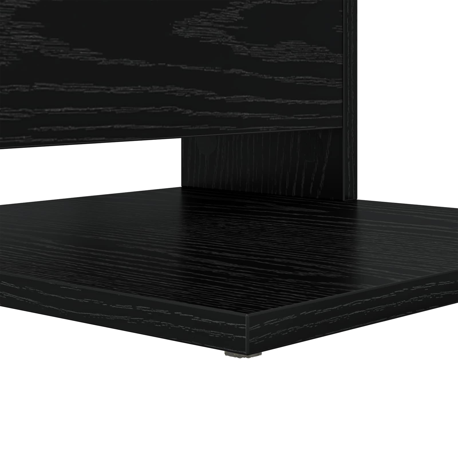 Bijzettafel Zwart Eiken 40 x 35 x 60,5 cm Bewerkt hout