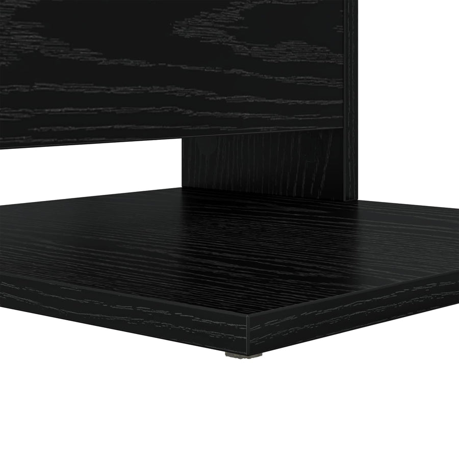 Bijzettafel Zwart Eiken 40 x 35 x 60,5 cm Bewerkt hout