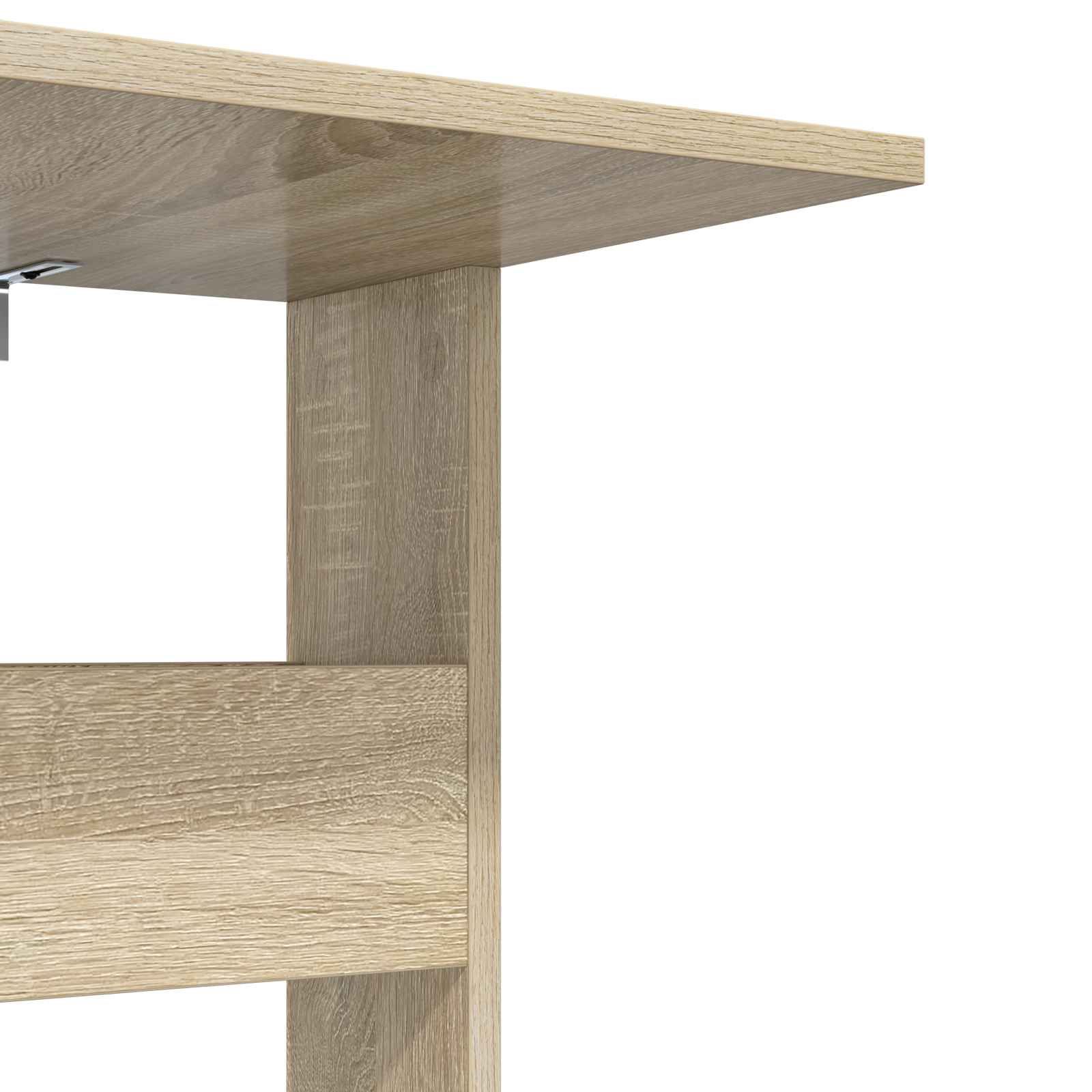 Bijzettafel Sonoma Eiken 40 x 35 x 60,5 cm Bewerkt hout