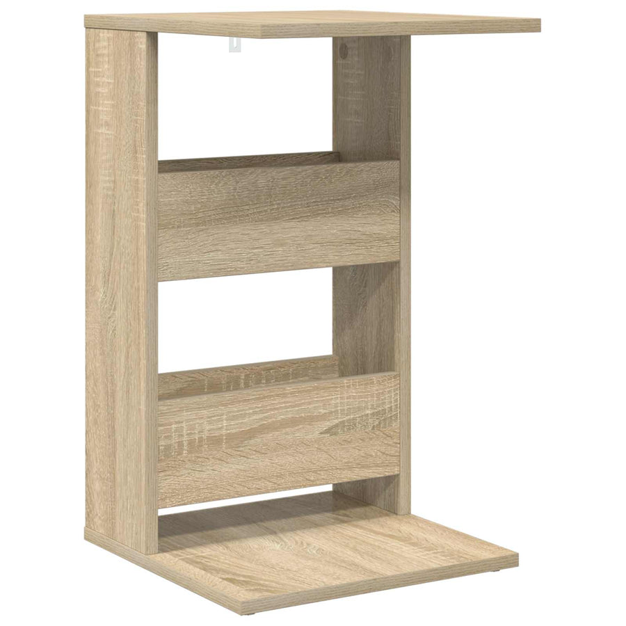 Bijzettafel Sonoma Eiken 40 x 35 x 60,5 cm Bewerkt hout
