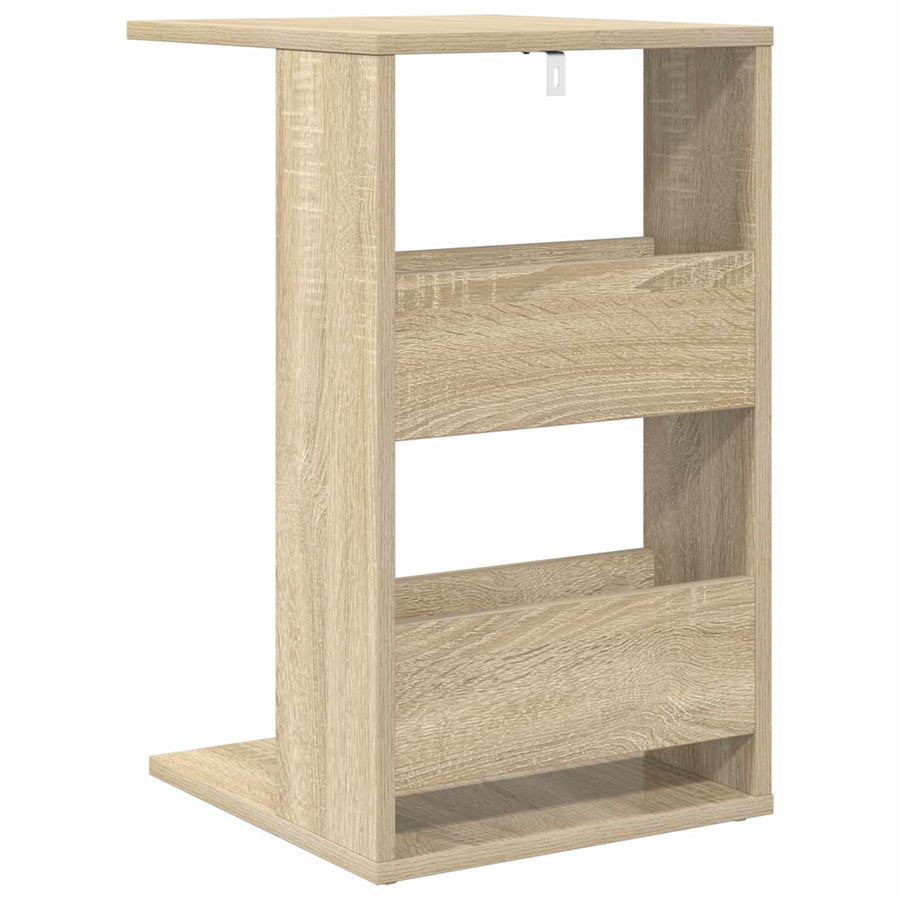 Bijzettafel Sonoma Eiken 40 x 35 x 60,5 cm Bewerkt hout