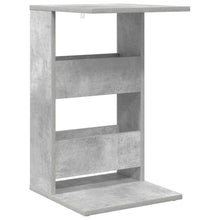 Bijzettafel Beton Grijs 40 x 35 x 60,5 cm Bewerkt hout