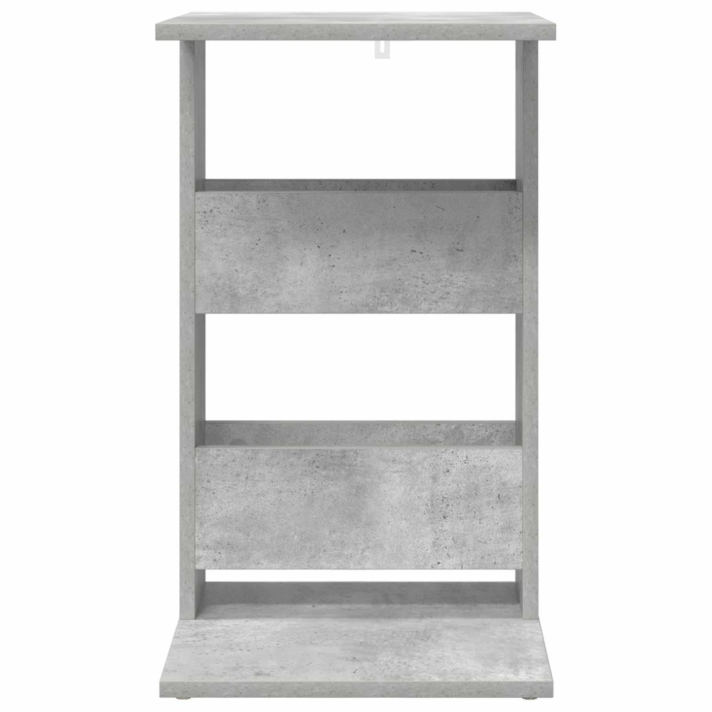 Bijzettafel Beton Grijs 40 x 35 x 60,5 cm Bewerkt hout
