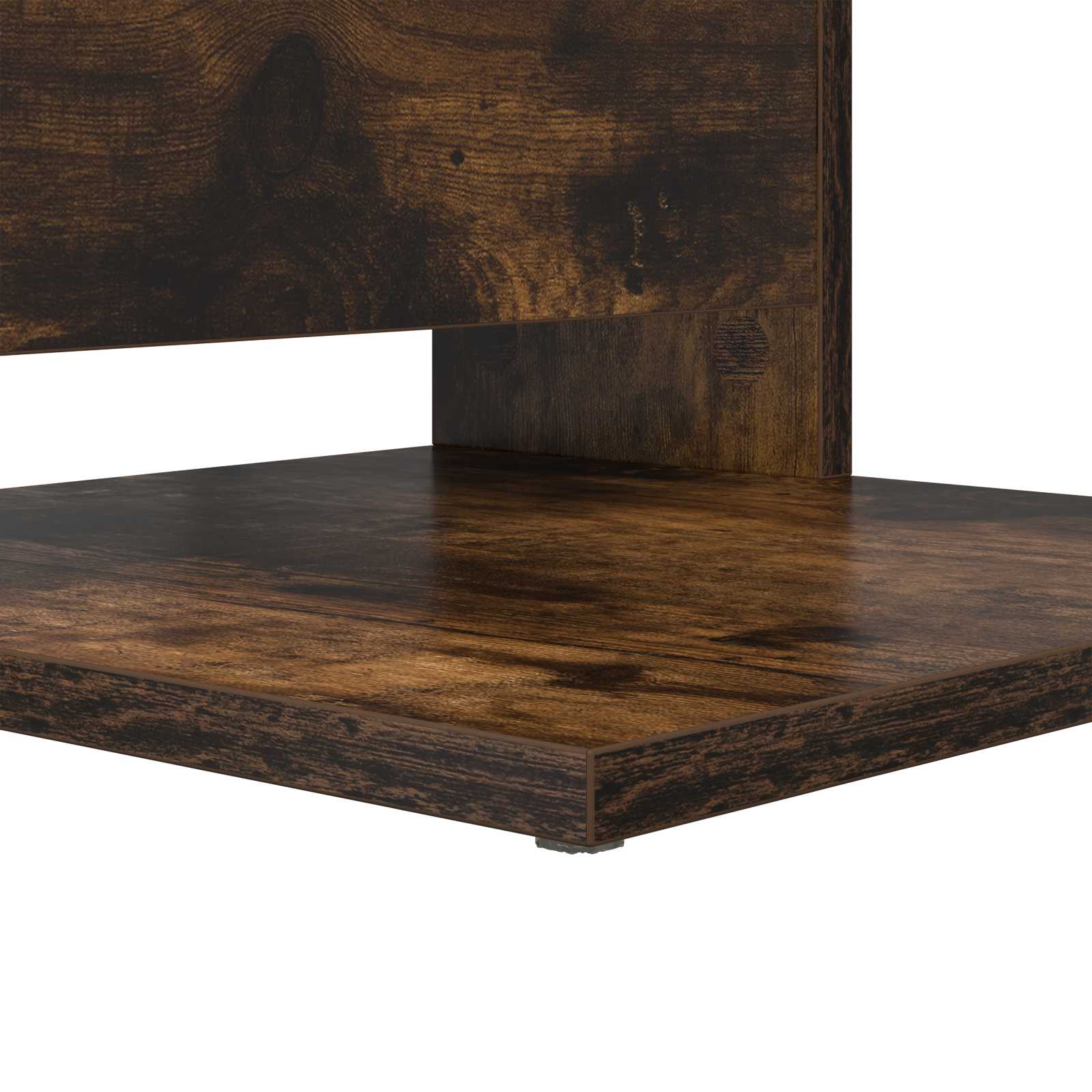 Bijzettafel Gerookt eiken 40 x 35 x 60,5 cm Bewerkt hout