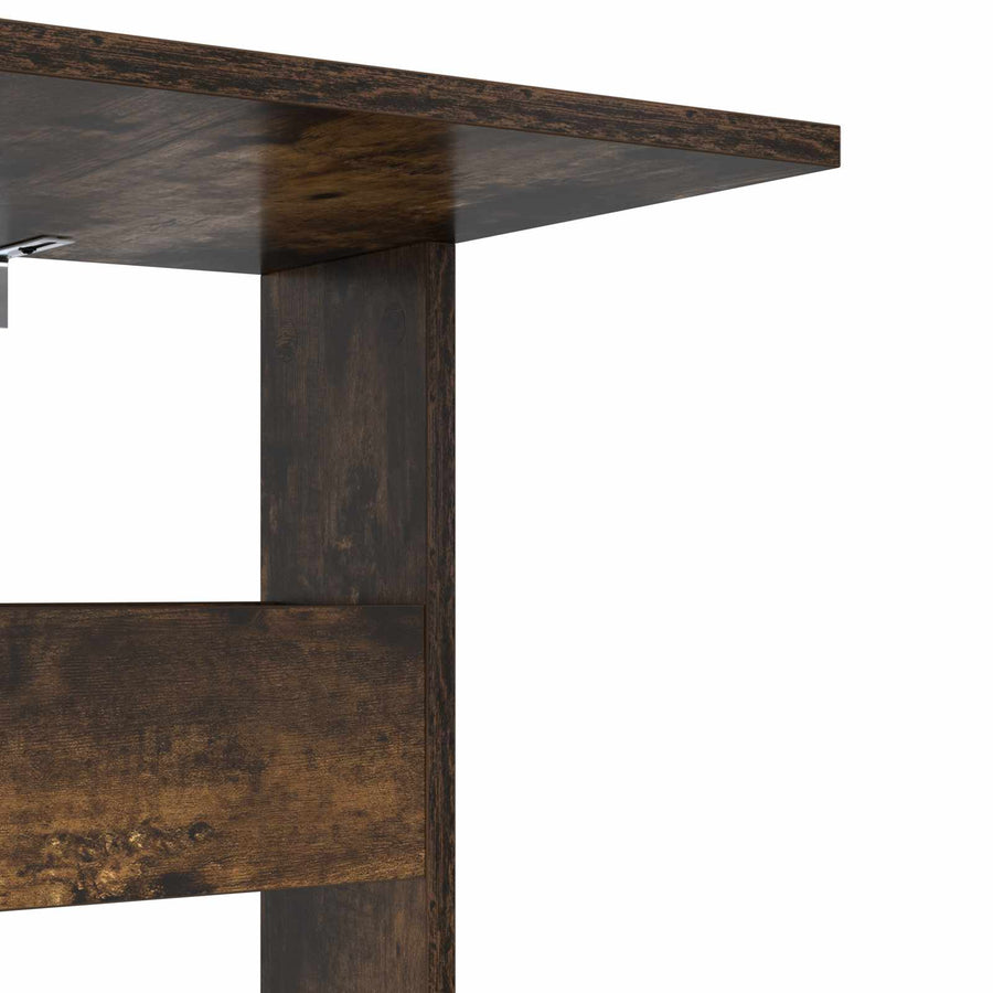 Bijzettafel Gerookt eiken 40 x 35 x 60,5 cm Bewerkt hout