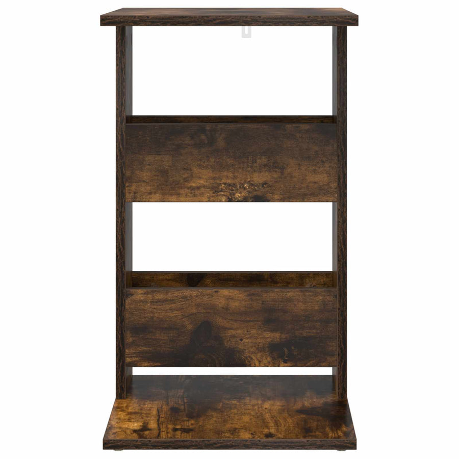 Bijzettafel Gerookt eiken 40 x 35 x 60,5 cm Bewerkt hout