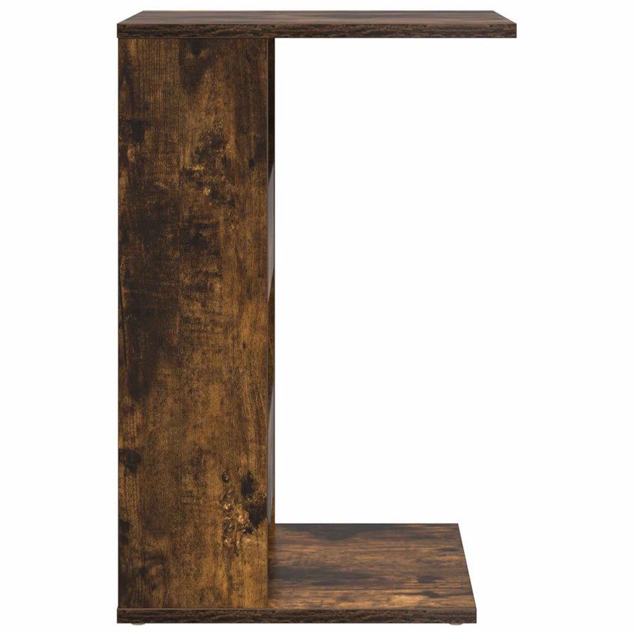 Bijzettafel Gerookt eiken 40 x 35 x 60,5 cm Bewerkt hout