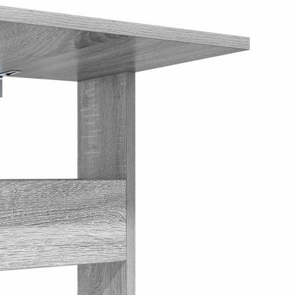 Bijzettafel Grijs Sonoma 40 x 35 x 60,5 cm Bewerkt hout