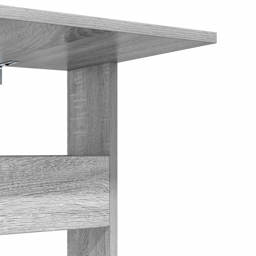 Bijzettafel Grijs Sonoma 40 x 35 x 60,5 cm Bewerkt hout