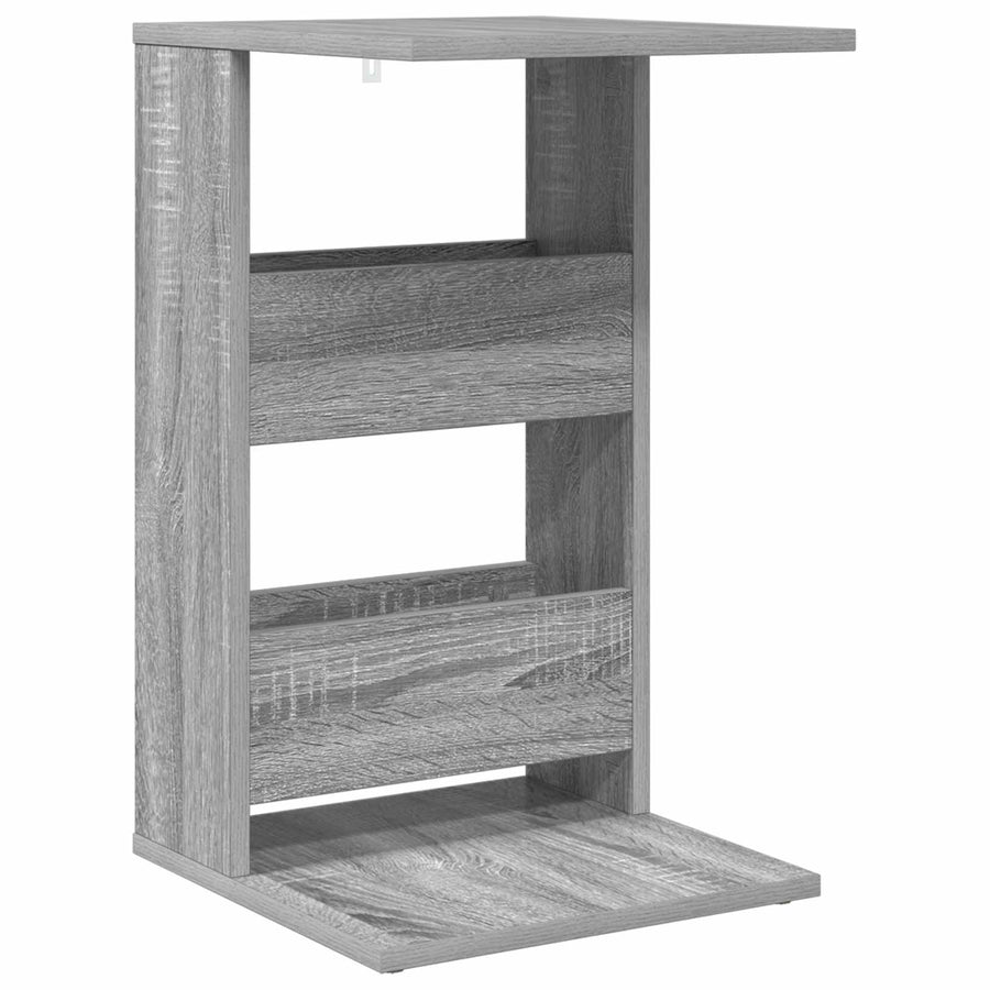 Bijzettafel Grijs Sonoma 40 x 35 x 60,5 cm Bewerkt hout