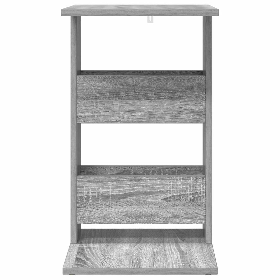 Bijzettafel Grijs Sonoma 40 x 35 x 60,5 cm Bewerkt hout