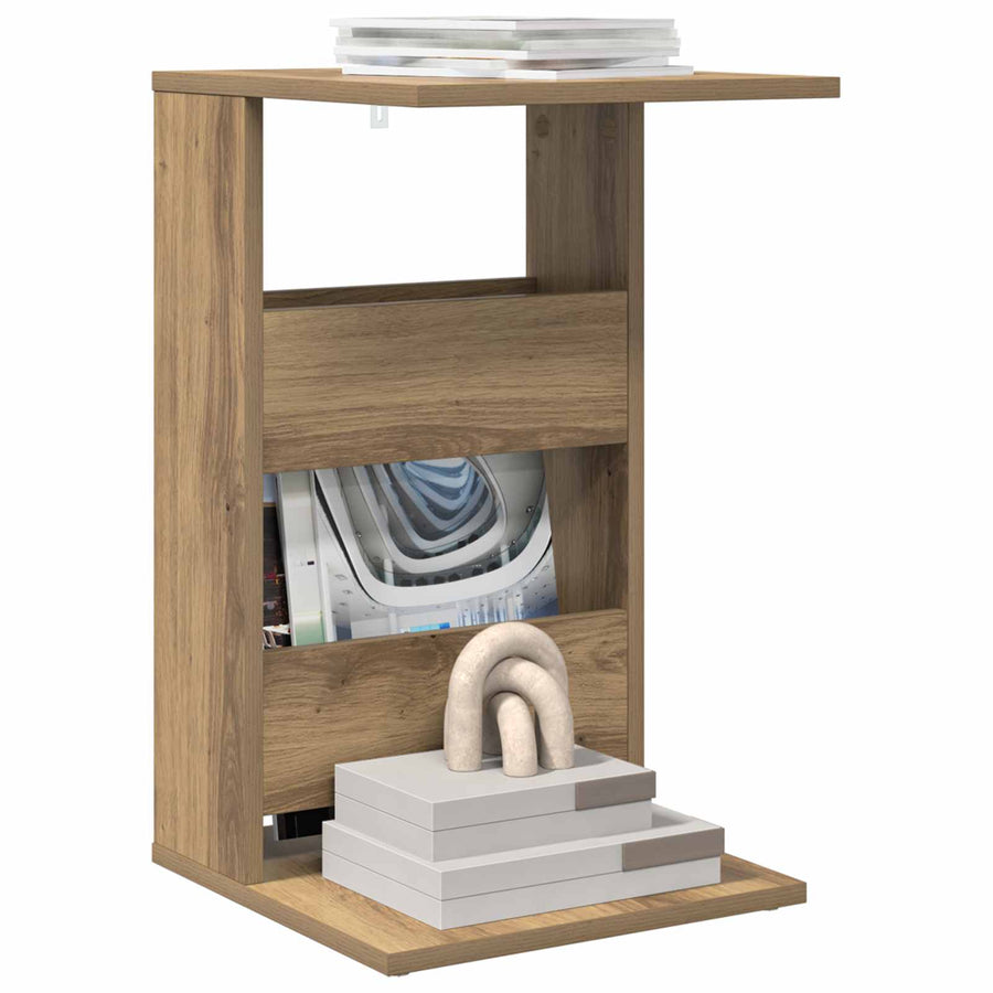 Bijzettafel Artisan Eiken 40 x 35 x 60,5 cm Bewerkt hout