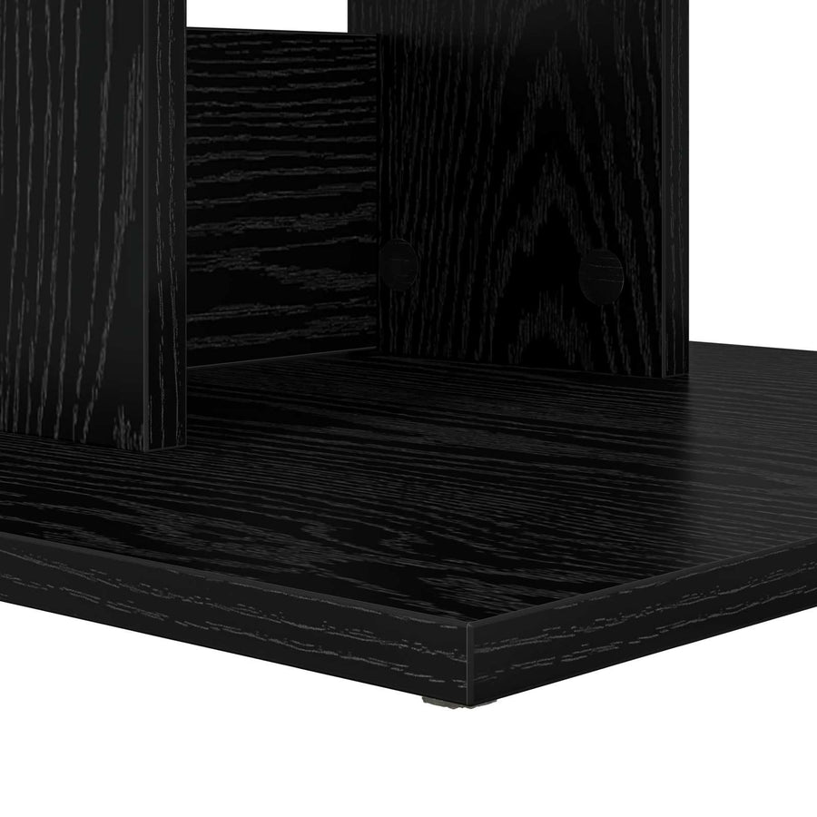 Bijzettafel Zwart Eiken 45 x 40 x 62,5 cm Bewerkt hout