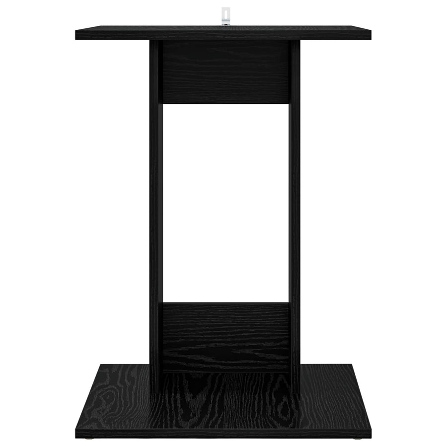 Bijzettafel Zwart Eiken 45 x 40 x 62,5 cm Bewerkt hout