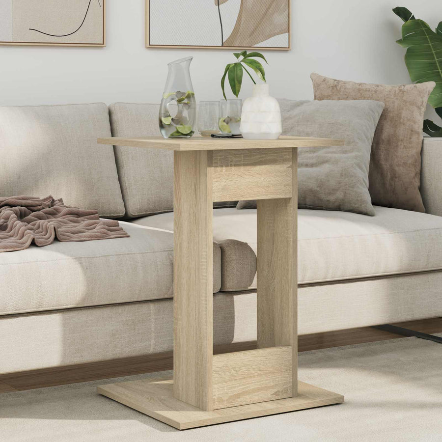 Bijzettafel Sonoma Eiken 45 x 40 x 62,5 cm Bewerkt hout