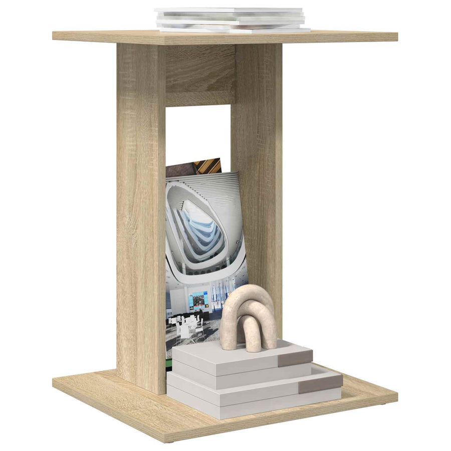 Bijzettafel Sonoma Eiken 45 x 40 x 62,5 cm Bewerkt hout