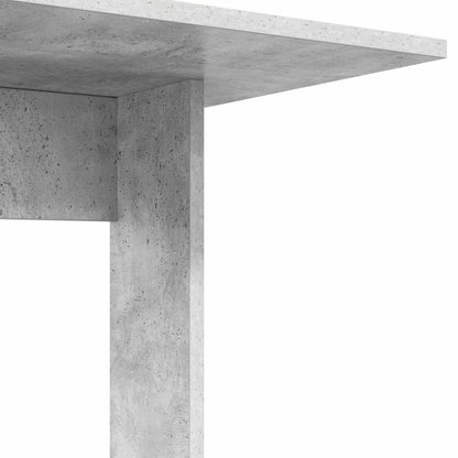 Bijzettafel Beton Grijs 45 x 40 x 62,5 cm Bewerkt hout