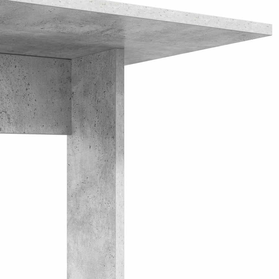 Bijzettafel Beton Grijs 45 x 40 x 62,5 cm Bewerkt hout