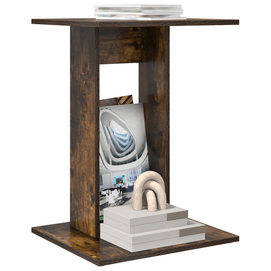 Bijzettafel Gerookt eiken 45 x 40 x 62,5 cm Bewerkt hout
