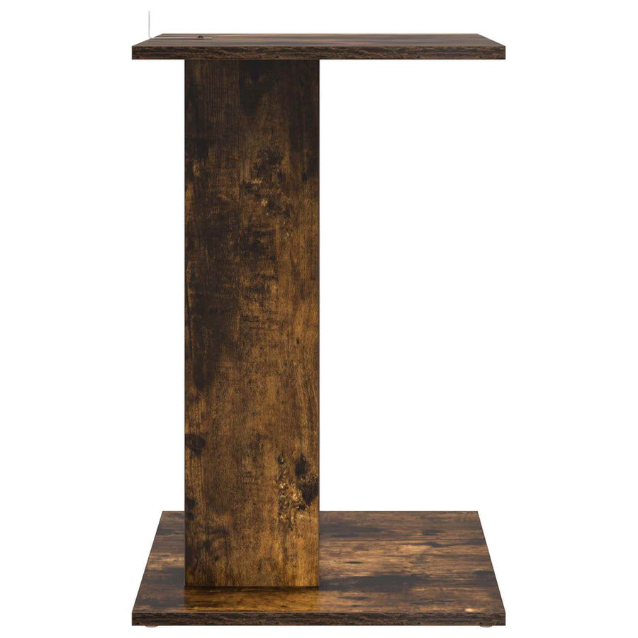 Bijzettafel Gerookt eiken 45 x 40 x 62,5 cm Bewerkt hout