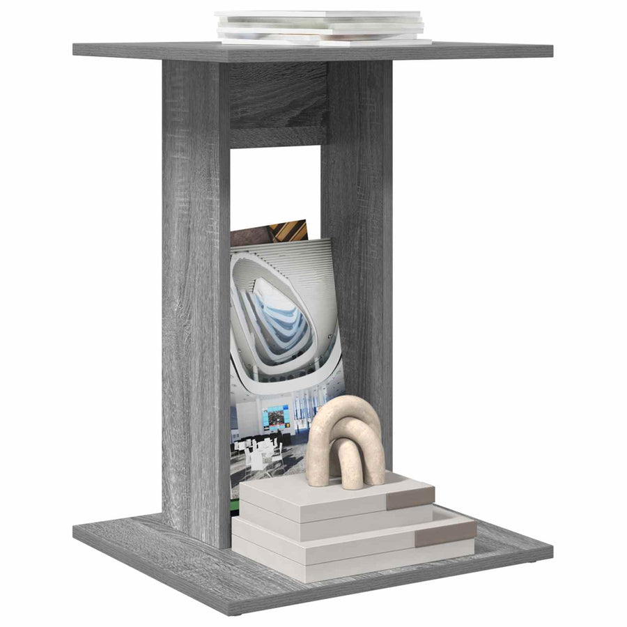 Bijzettafel Grijs Sonoma 45 x 40 x 62,5 cm Bewerkt hout