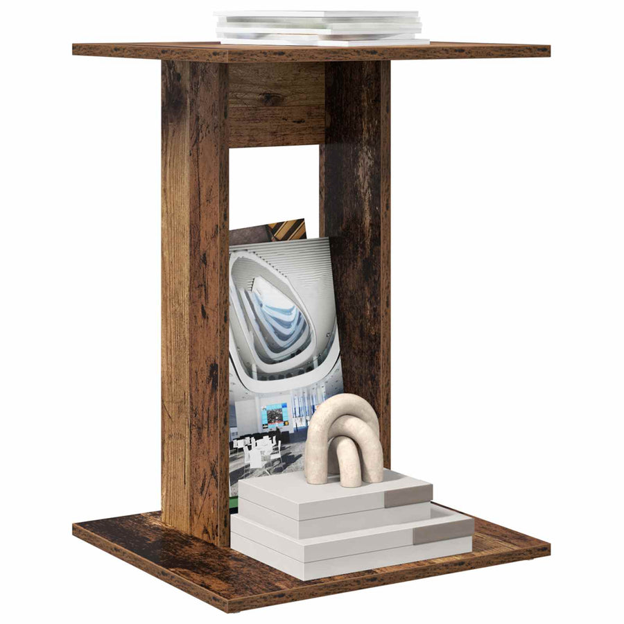 Bijzettafel Oudhout 45 x 40 x 62,5 cm Bewerkt hout