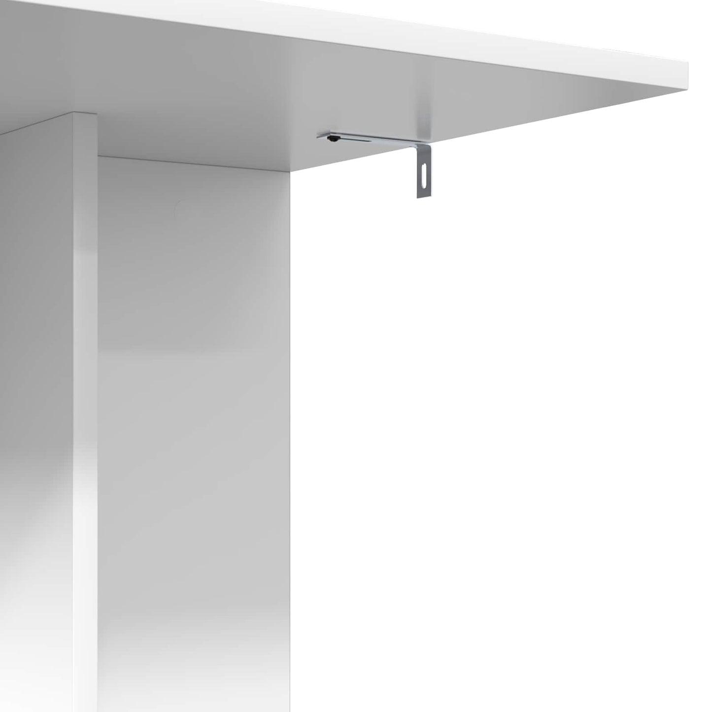 Bijzettafel Wit 45 x 40 x 62,5 cm Bewerkt hout