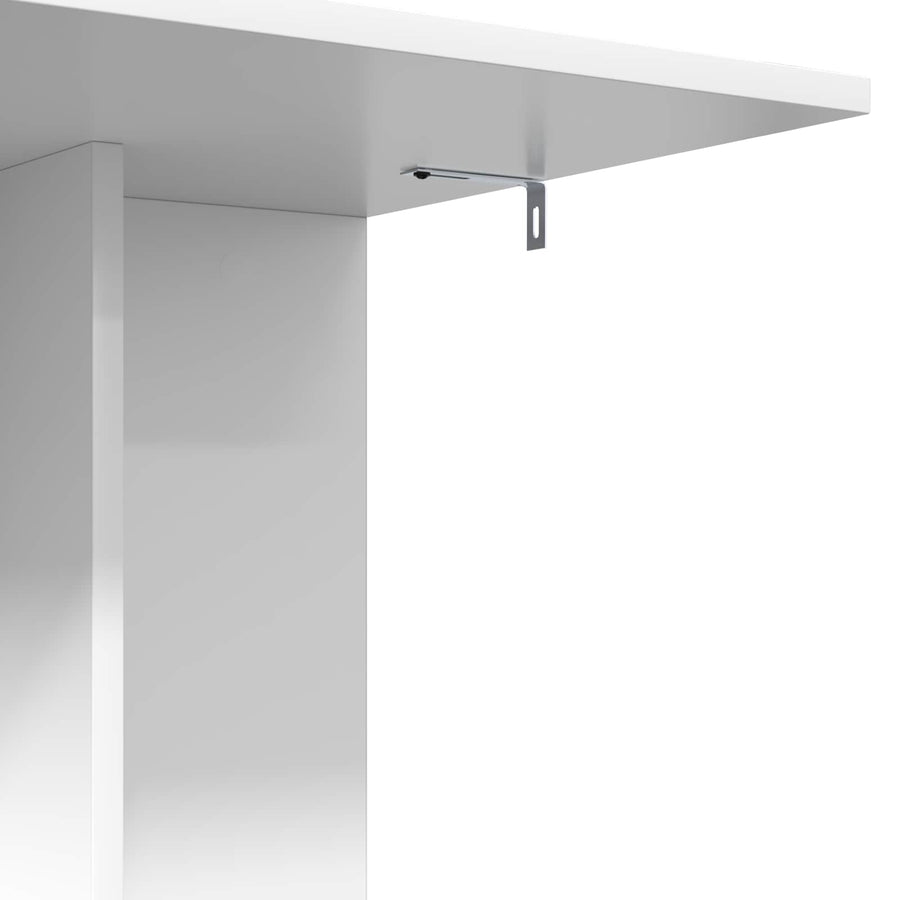 Bijzettafel Wit 45 x 40 x 62,5 cm Bewerkt hout