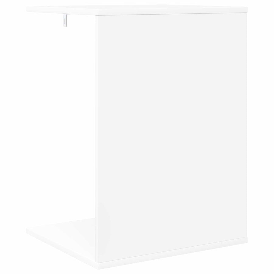 Bijzettafel Wit 45 x 40 x 62,5 cm Bewerkt hout
