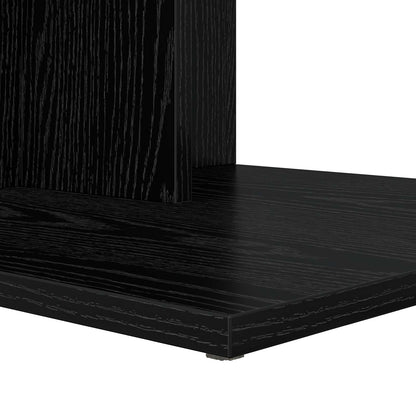 Bijzettafel Zwart Eiken 45 x 40 x 62,5 cm Bewerkt hout