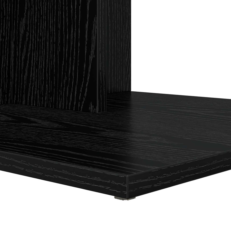 Bijzettafel Zwart Eiken 45 x 40 x 62,5 cm Bewerkt hout