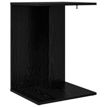 Bijzettafel Zwart Eiken 45 x 40 x 62,5 cm Bewerkt hout