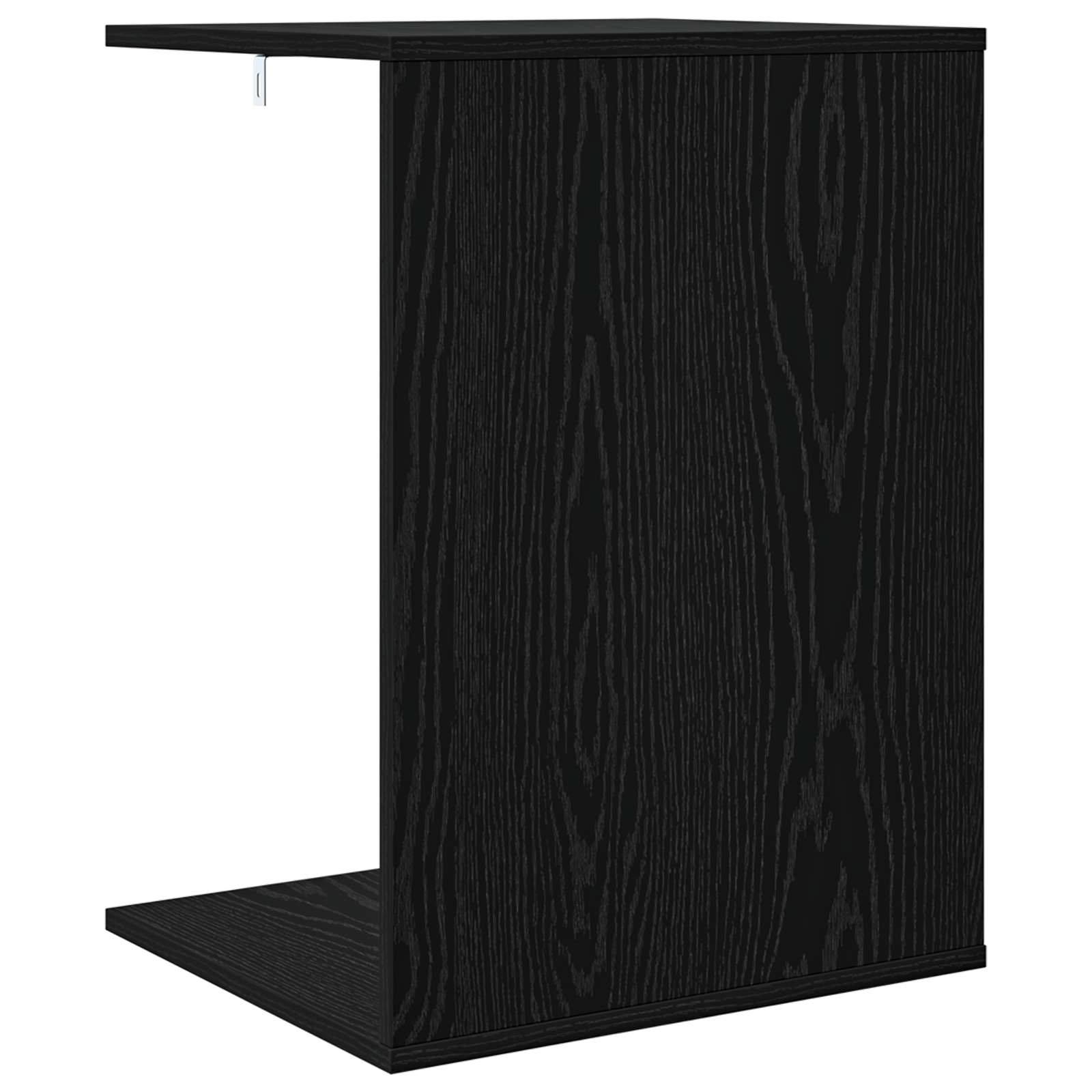 Bijzettafel Zwart Eiken 45 x 40 x 62,5 cm Bewerkt hout