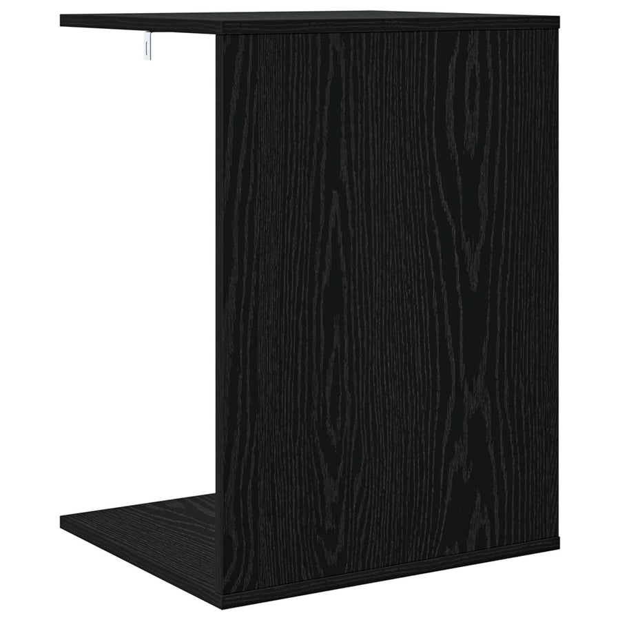 Bijzettafel Zwart Eiken 45 x 40 x 62,5 cm Bewerkt hout