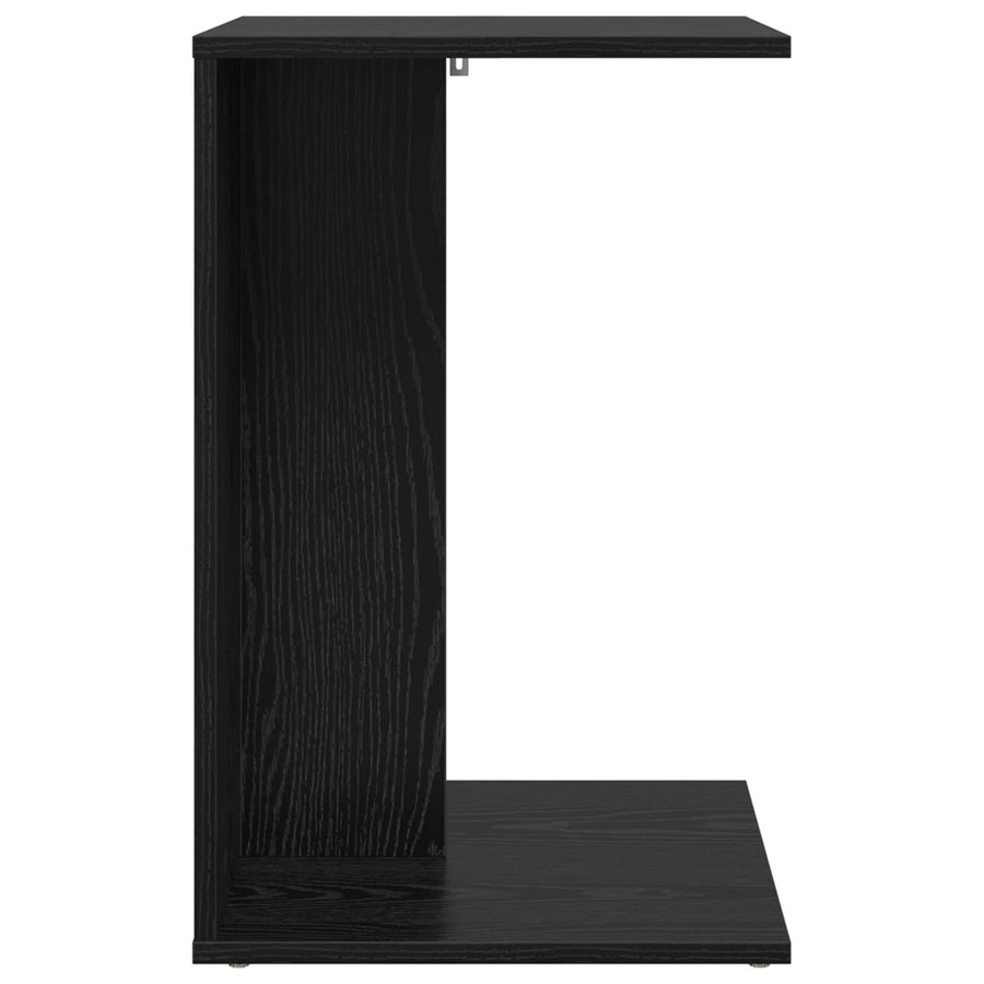 Bijzettafel Zwart Eiken 45 x 40 x 62,5 cm Bewerkt hout