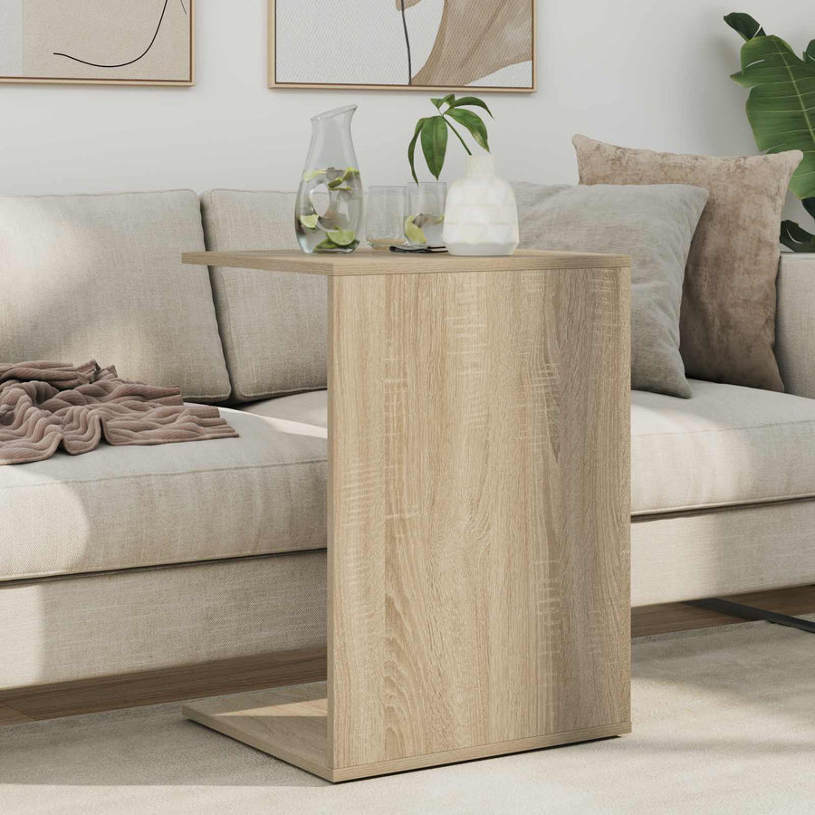 Bijzettafel Sonoma Eiken 45 x 40 x 62,5 cm Bewerkt hout