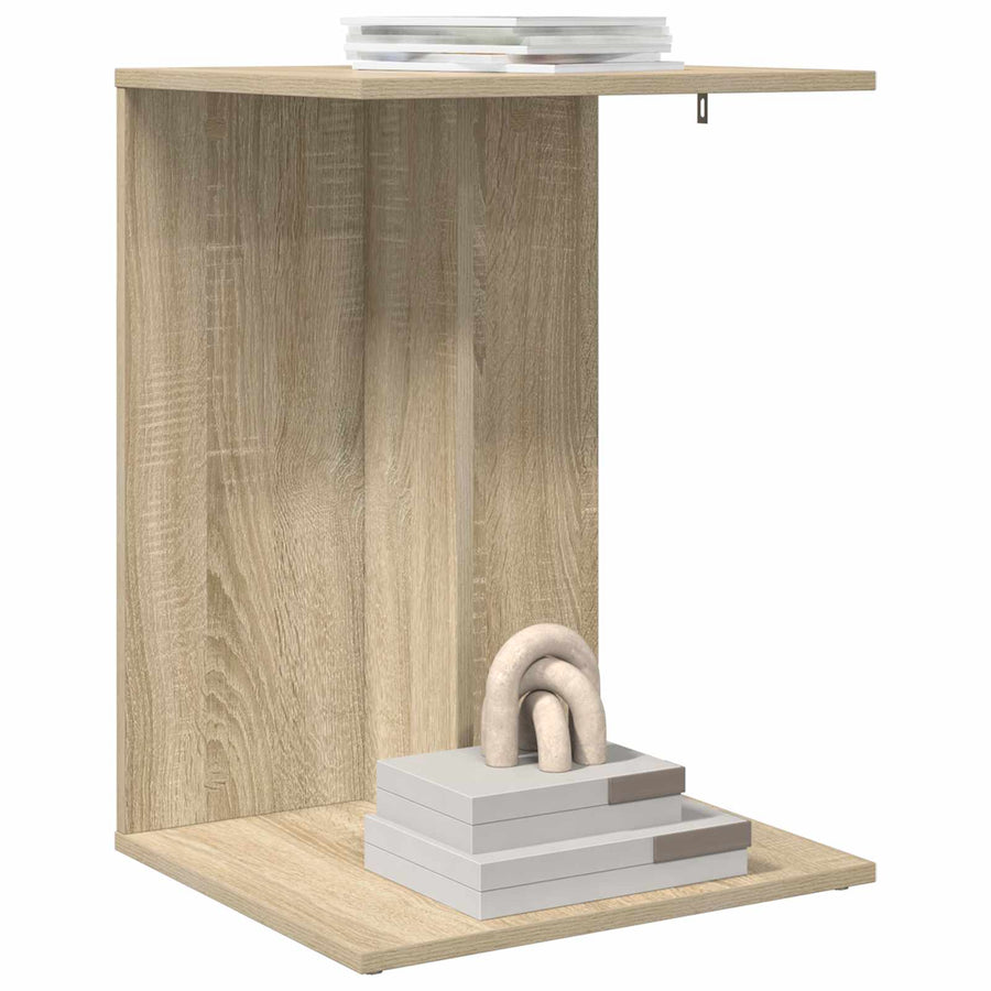 Bijzettafel Sonoma Eiken 45 x 40 x 62,5 cm Bewerkt hout
