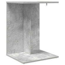 Bijzettafel Beton Grijs 45 x 40 x 62,5 cm Bewerkt hout