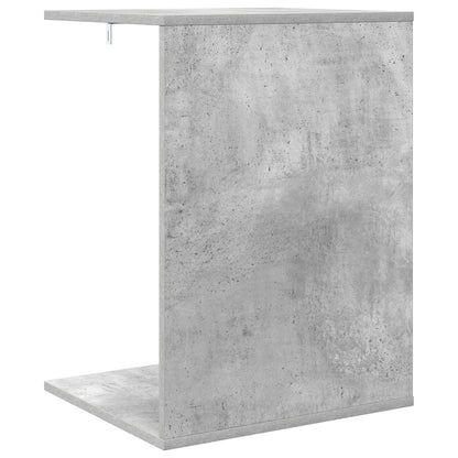 Bijzettafel Beton Grijs 45 x 40 x 62,5 cm Bewerkt hout