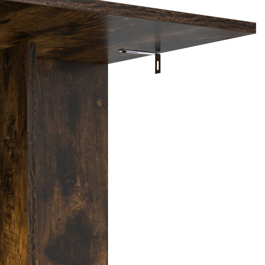 Bijzettafel Gerookt eiken 45 x 40 x 62,5 cm Bewerkt hout