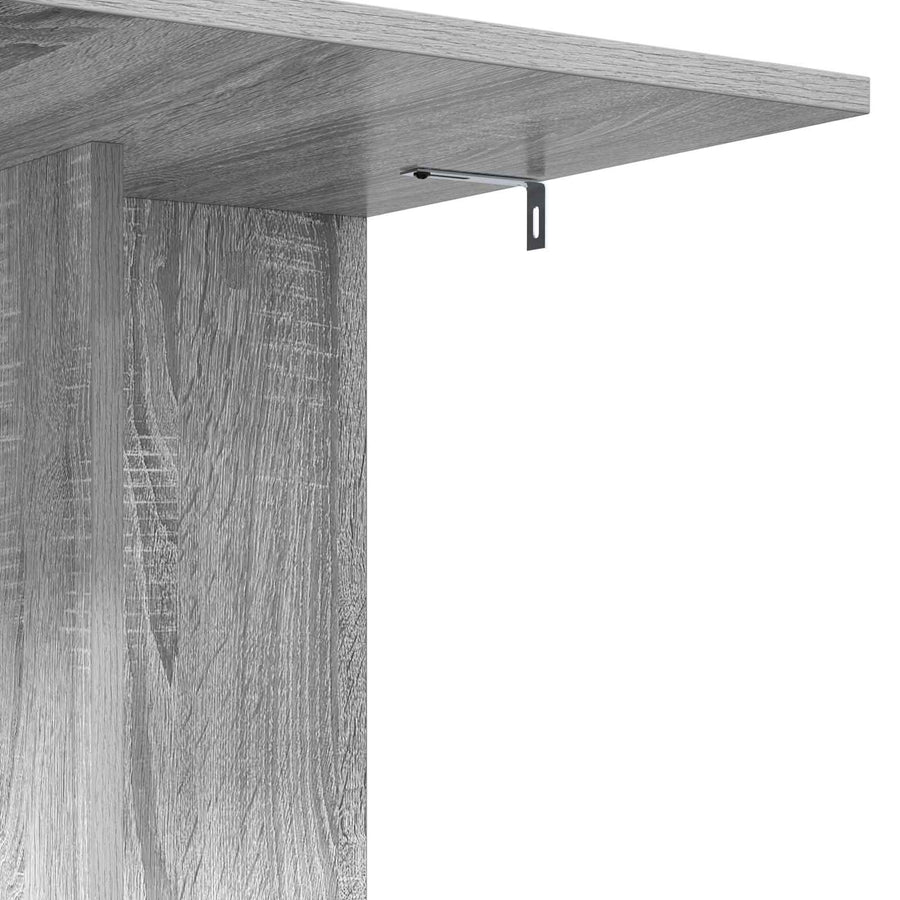 Bijzettafel Grijs Sonoma 45 x 40 x 62,5 cm Bewerkt hout