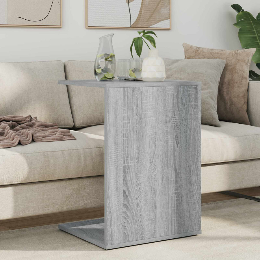 Bijzettafel Grijs Sonoma 45 x 40 x 62,5 cm Bewerkt hout