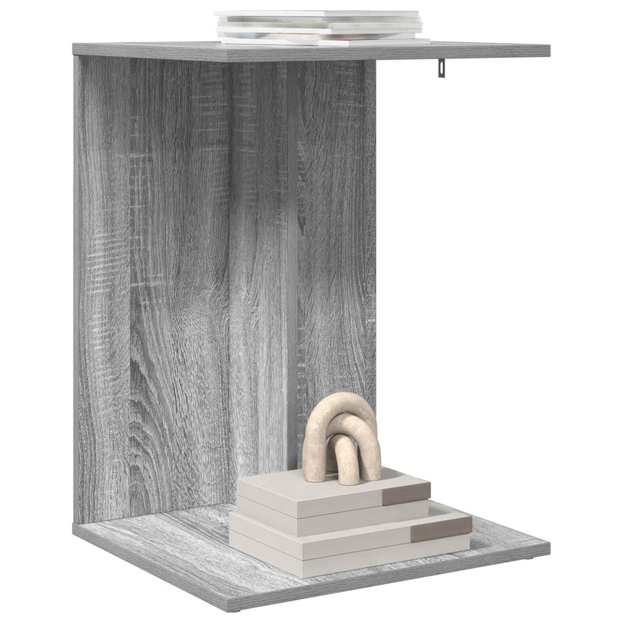 Bijzettafel Grijs Sonoma 45 x 40 x 62,5 cm Bewerkt hout
